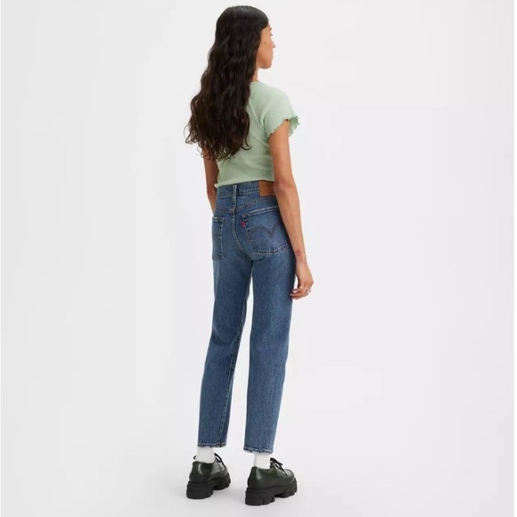 LEVI'S Wedgie Straight Leg Jeans High Rise Button Fly in size 26z - Picture 3 of 11